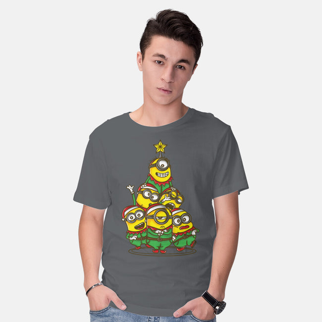 Christmas Minions-Mens-Basic-Tee-turborat14