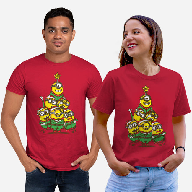 Christmas Minions-Unisex-Basic-Tee-turborat14