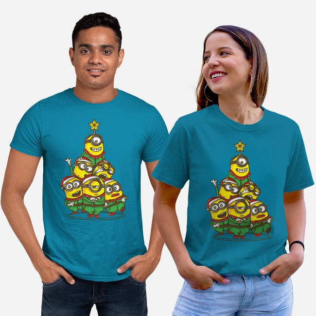 Christmas Minions-Unisex-Basic-Tee-turborat14