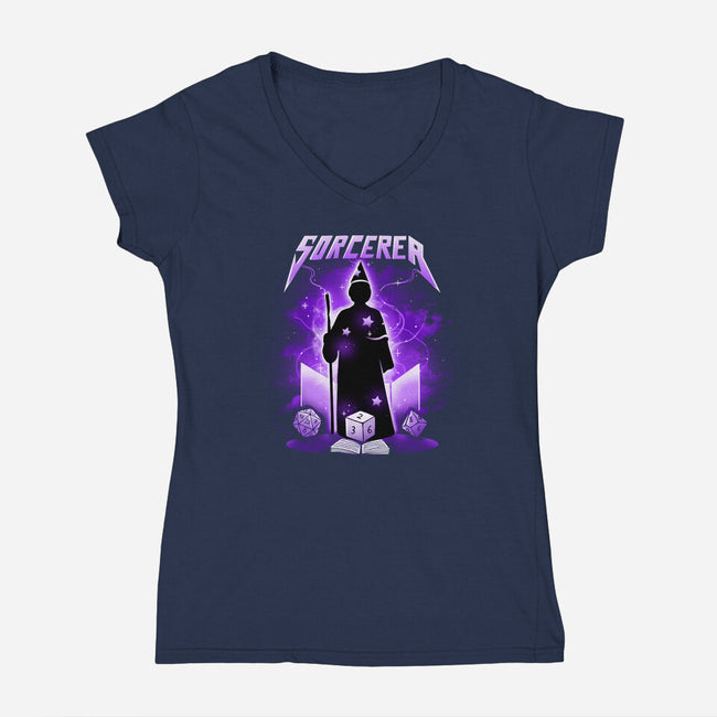 Sorcerer-Womens-V-Neck-Tee-Vallina84