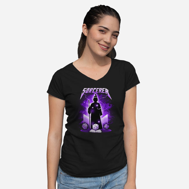 Sorcerer-Womens-V-Neck-Tee-Vallina84