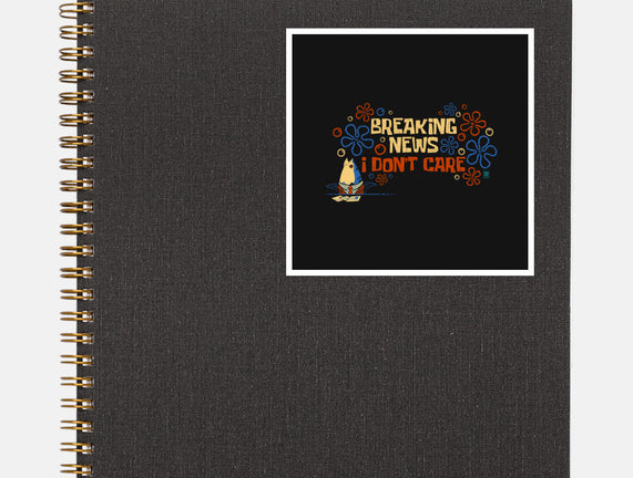 Breaking News I Don't Care