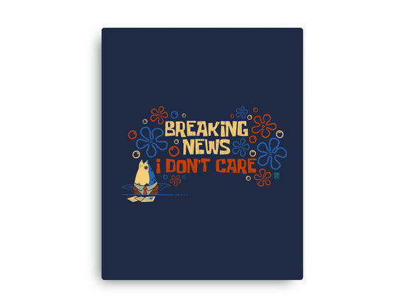 Breaking News I Don't Care