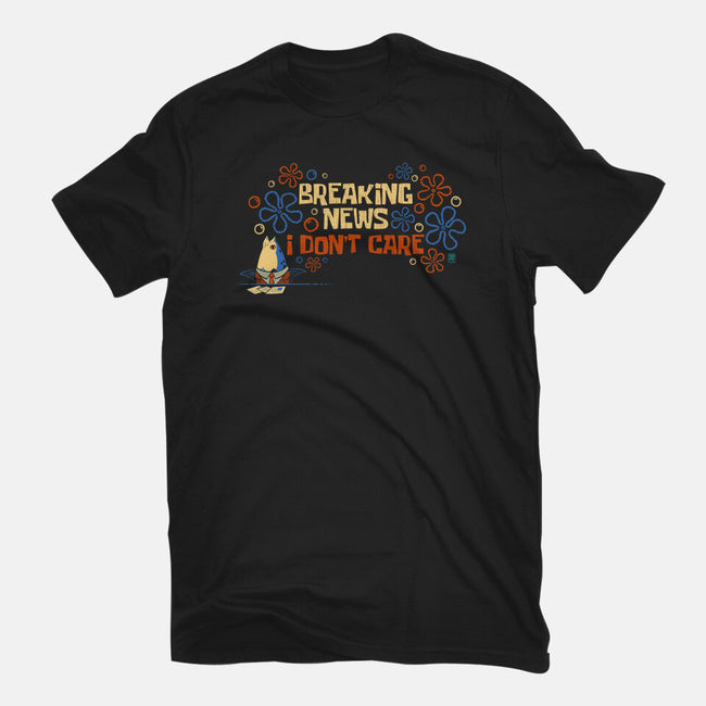 Breaking News I Don't Care-Womens-Fitted-Tee-worlddominationforcats
