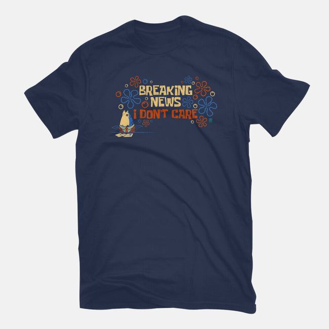 Breaking News I Don't Care-Womens-Fitted-Tee-worlddominationforcats