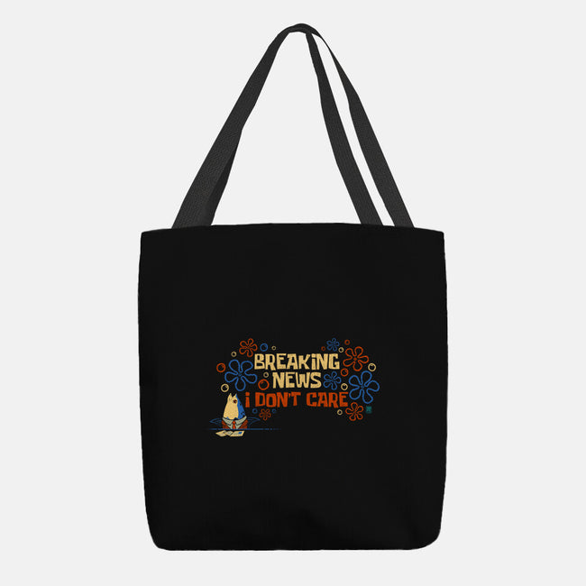 Breaking News I Don't Care-None-Basic Tote-Bag-worlddominationforcats