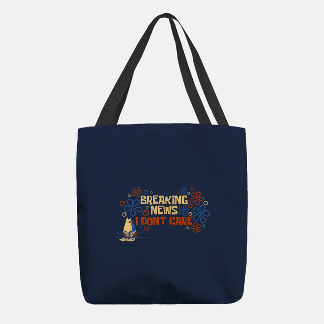 Breaking News I Don't Care-None-Basic Tote-Bag-worlddominationforcats