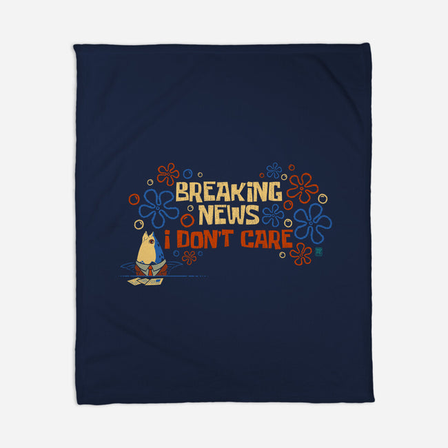 Breaking News I Don't Care-None-Fleece-Blanket-worlddominationforcats