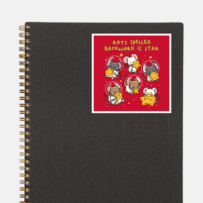 Rats Spelled Backward Is Star-None-Glossy-Sticker-GoshWow