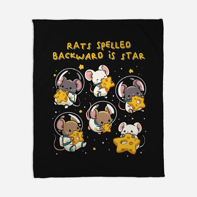 Rats Spelled Backward Is Star-None-Fleece-Blanket-GoshWow