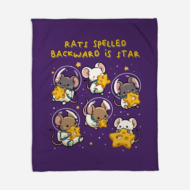 Rats Spelled Backward Is Star-None-Fleece-Blanket-GoshWow