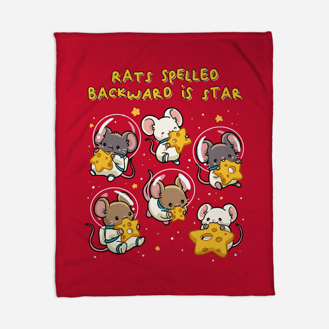 Rats Spelled Backward Is Star-None-Fleece-Blanket-GoshWow
