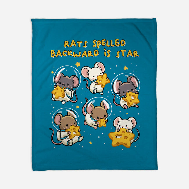 Rats Spelled Backward Is Star-None-Fleece-Blanket-GoshWow