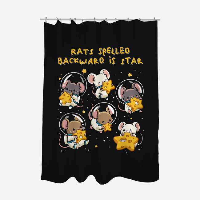 Rats Spelled Backward Is Star-None-Polyester-Shower Curtain-GoshWow