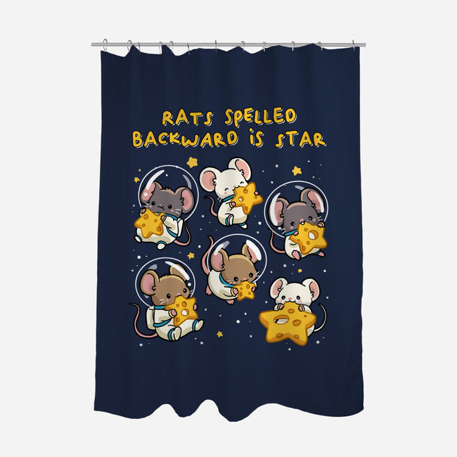 Rats Spelled Backward Is Star-None-Polyester-Shower Curtain-GoshWow