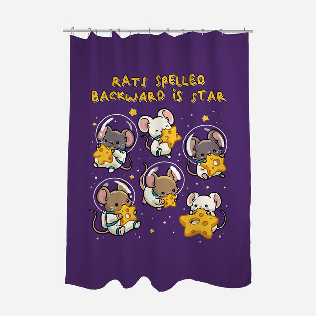 Rats Spelled Backward Is Star-None-Polyester-Shower Curtain-GoshWow