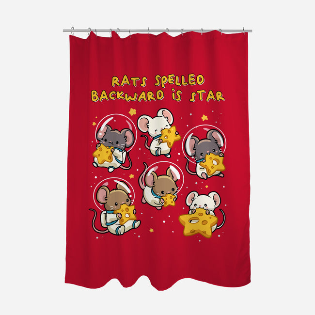 Rats Spelled Backward Is Star-None-Polyester-Shower Curtain-GoshWow