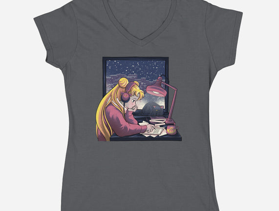 Lofi Moon Girl
