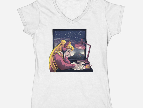 Lofi Moon Girl