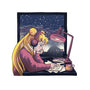 Lofi Moon Girl-Womens-Fitted-Tee-rmatix
