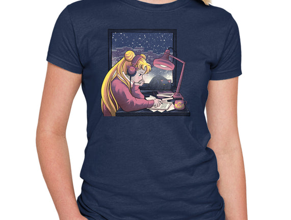 Lofi Moon Girl