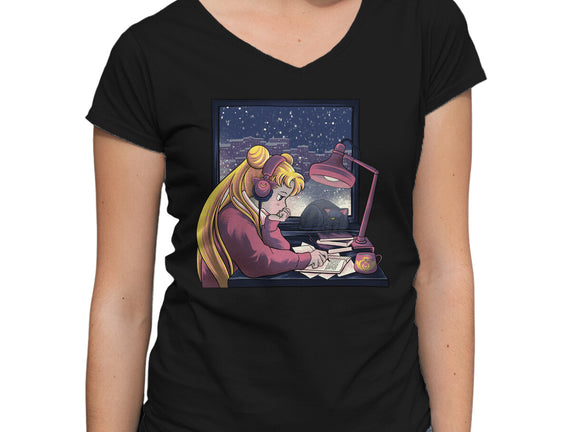 Lofi Moon Girl