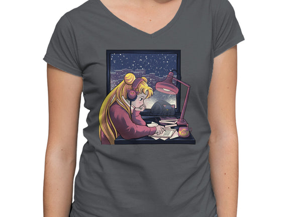 Lofi Moon Girl
