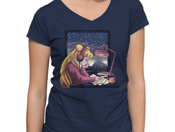 Lofi Moon Girl