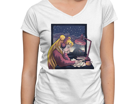 Lofi Moon Girl
