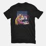 Lofi Moon Girl-Womens-Fitted-Tee-rmatix