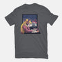 Lofi Moon Girl-Womens-Fitted-Tee-rmatix