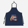 Lofi Moon Girl-Unisex-Kitchen-Apron-rmatix