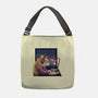 Lofi Moon Girl-None-Adjustable Tote-Bag-rmatix