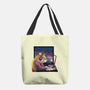 Lofi Moon Girl-None-Basic Tote-Bag-rmatix