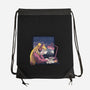 Lofi Moon Girl-None-Drawstring-Bag-rmatix