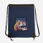 Lofi Moon Girl-None-Drawstring-Bag-rmatix