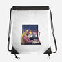 Lofi Moon Girl-None-Drawstring-Bag-rmatix