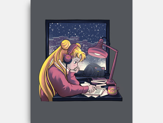 Lofi Moon Girl
