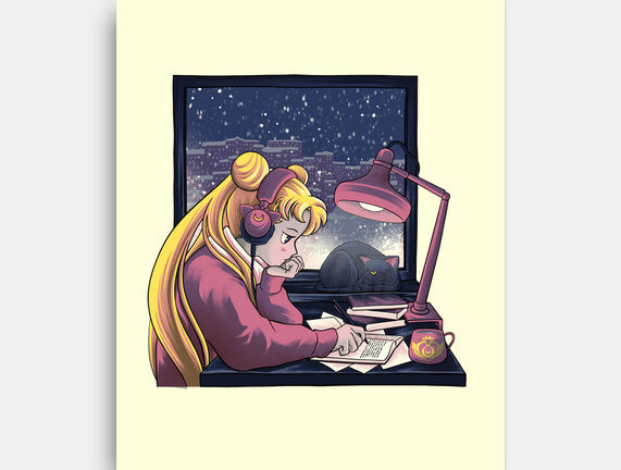 Lofi Moon Girl