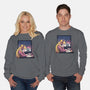 Lofi Moon Girl-Unisex-Crew Neck-Sweatshirt-rmatix
