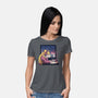 Lofi Moon Girl-Womens-Basic-Tee-rmatix
