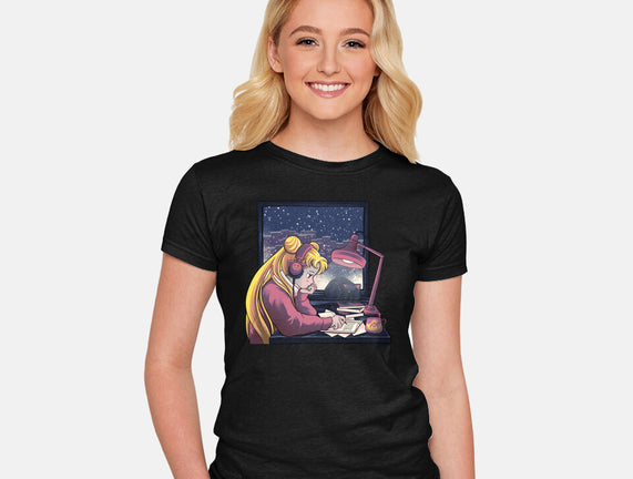 Lofi Moon Girl
