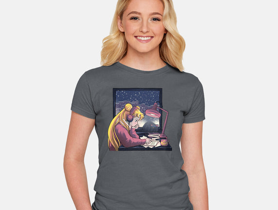 Lofi Moon Girl