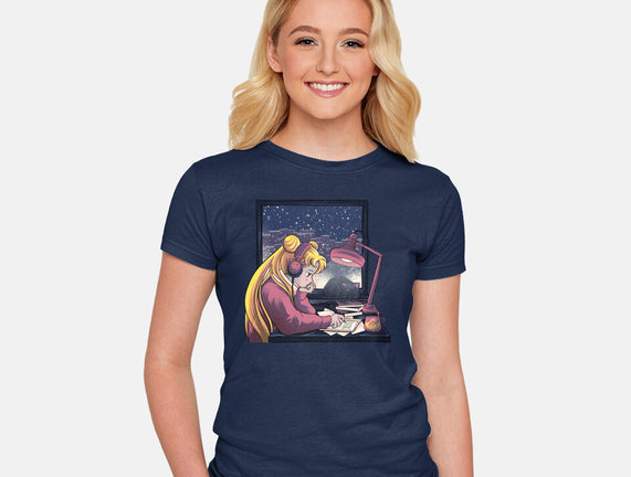 Lofi Moon Girl
