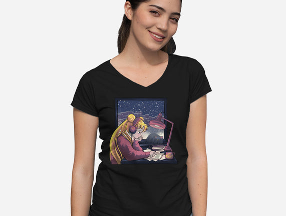 Lofi Moon Girl