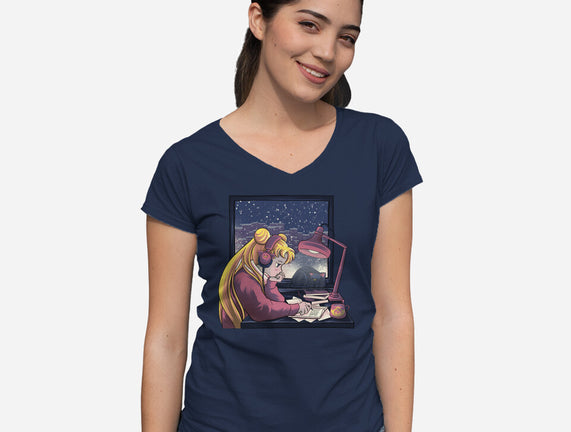 Lofi Moon Girl