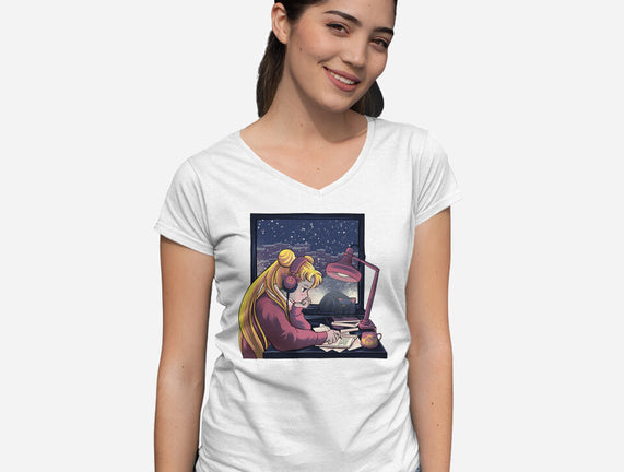 Lofi Moon Girl