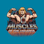 Muscles Of The Universe-Womens-Fitted-Tee-glitchygorilla