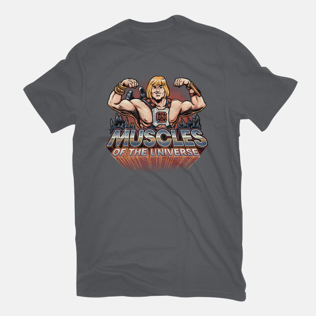 Muscles Of The Universe-Womens-Fitted-Tee-glitchygorilla
