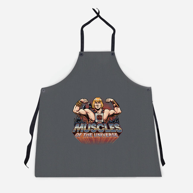 Muscles Of The Universe-Unisex-Kitchen-Apron-glitchygorilla